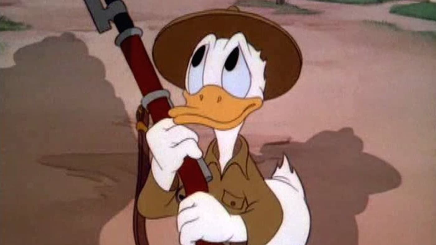 Cubierta de El pato Donald: Donald se alista en el ejército