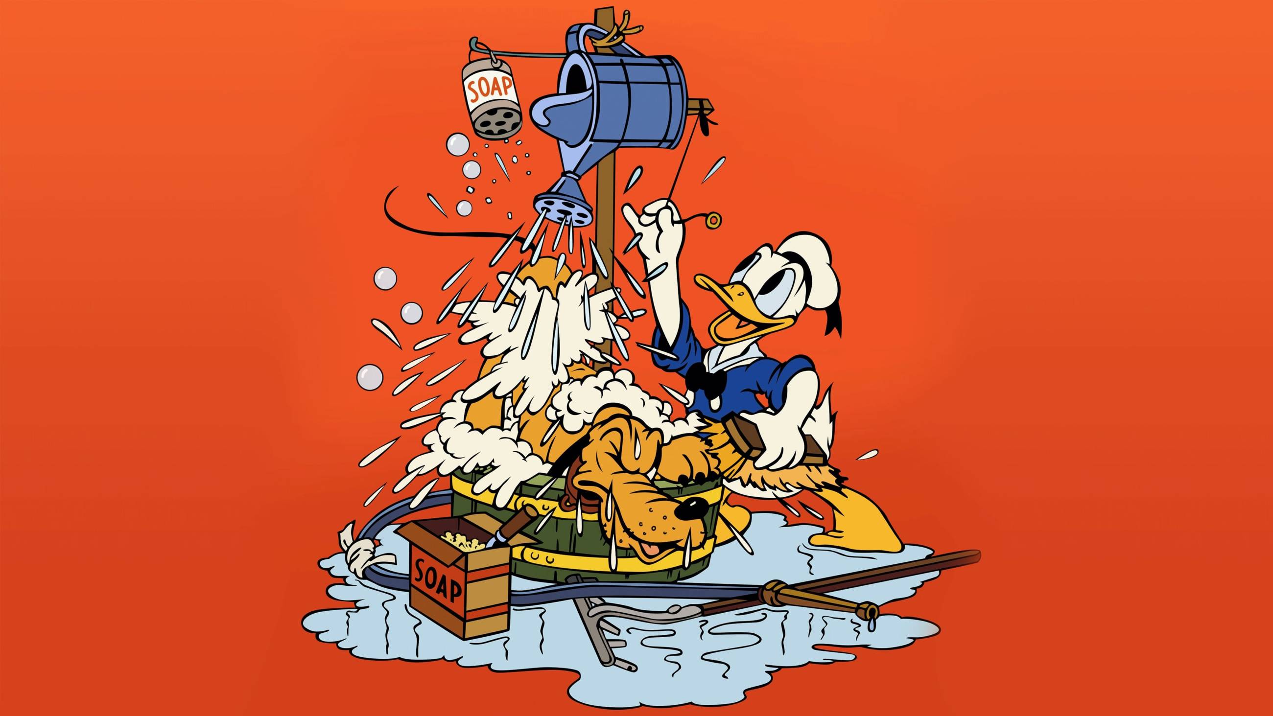 Cubierta de El pato Donald: La lavandería de perros de Donald