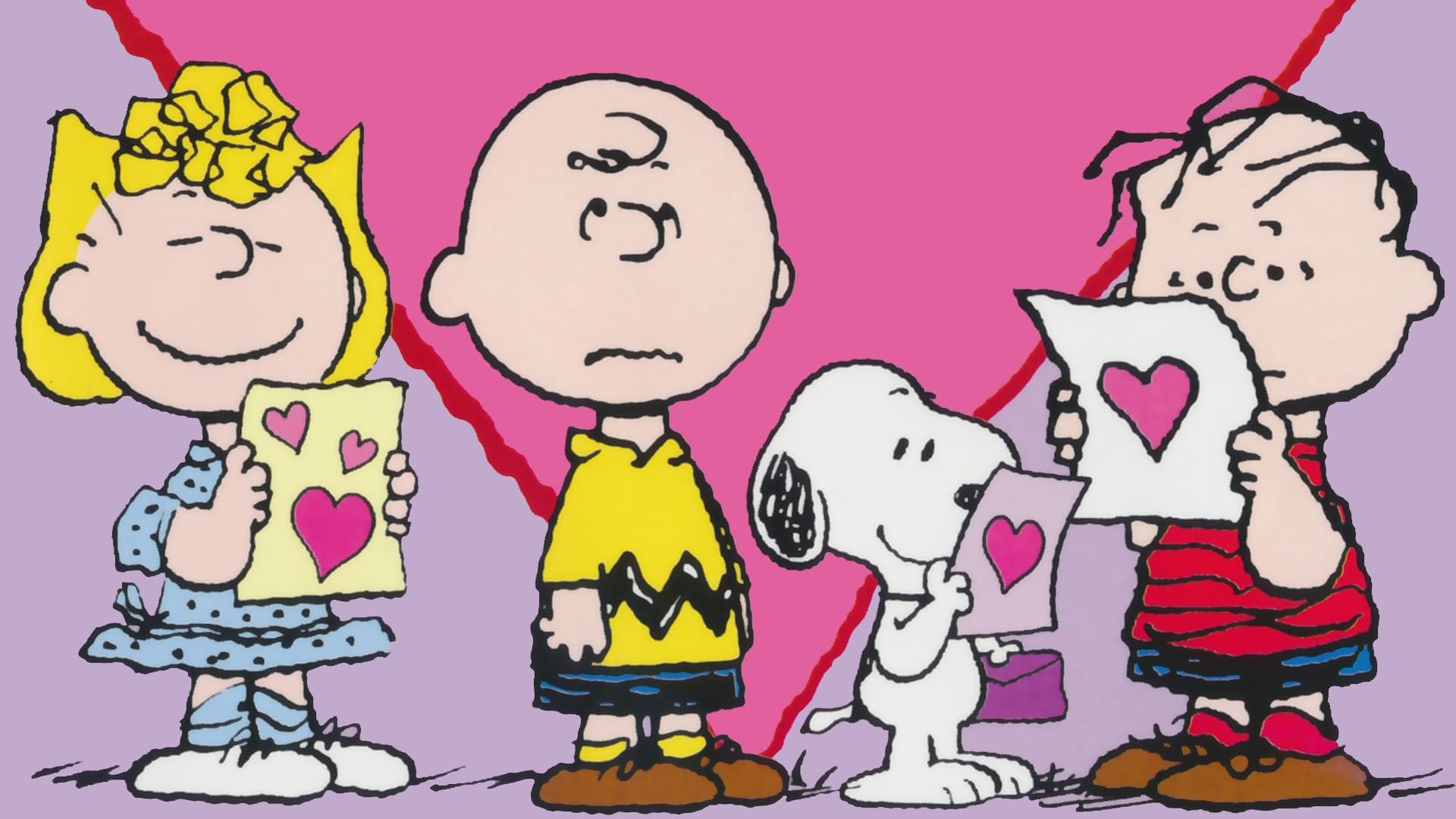 Cubierta de Charlie Brown y las tarjetas del día de San Valentín