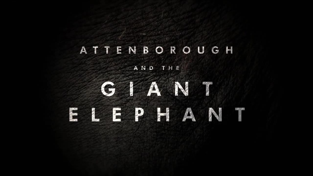 Cubierta de David Attenborough y el elefante gigante