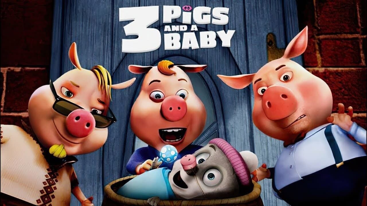 Cubierta de Tres cerdos y un bebé