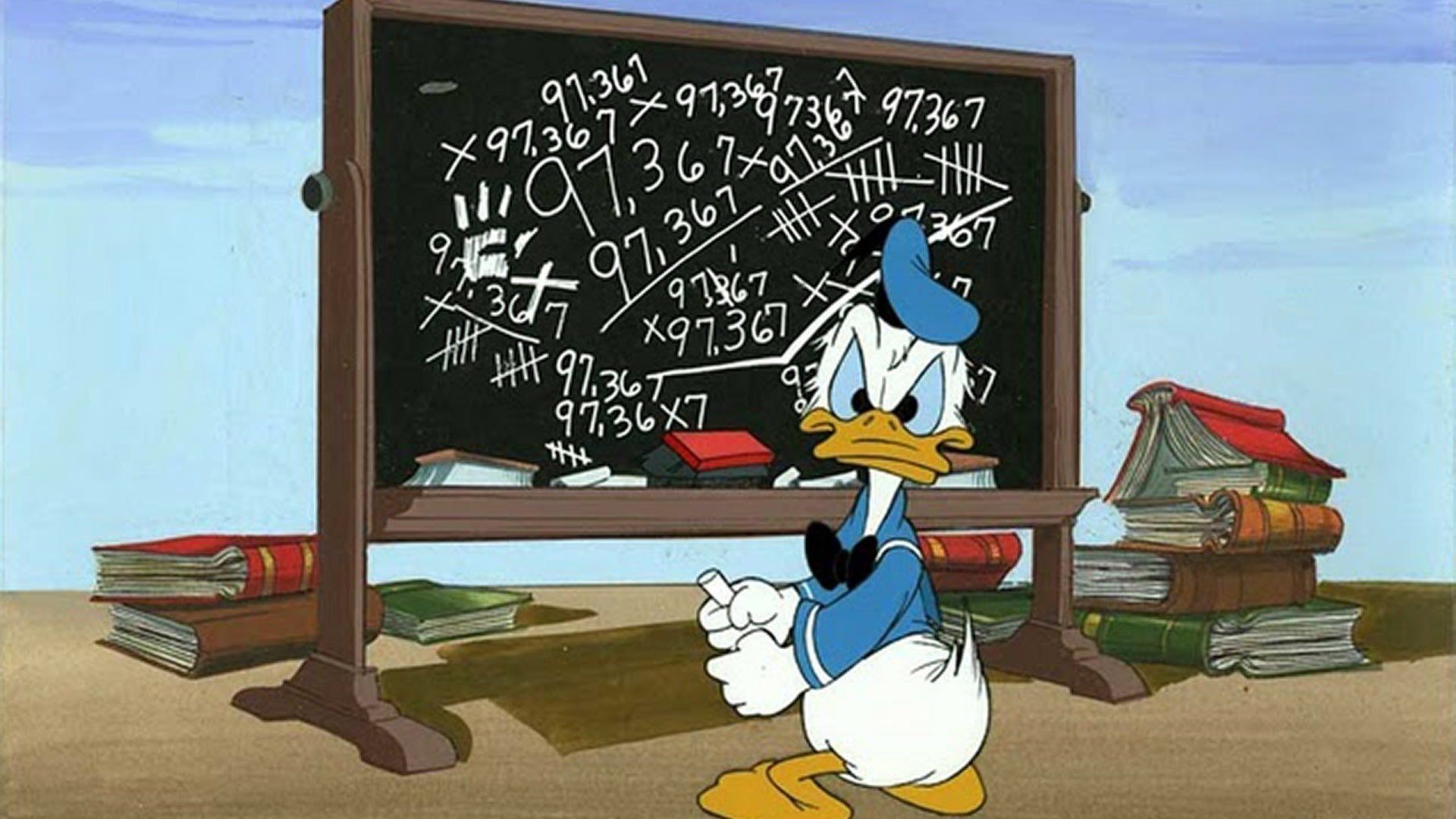 Cubierta de Donald y las matemáticas