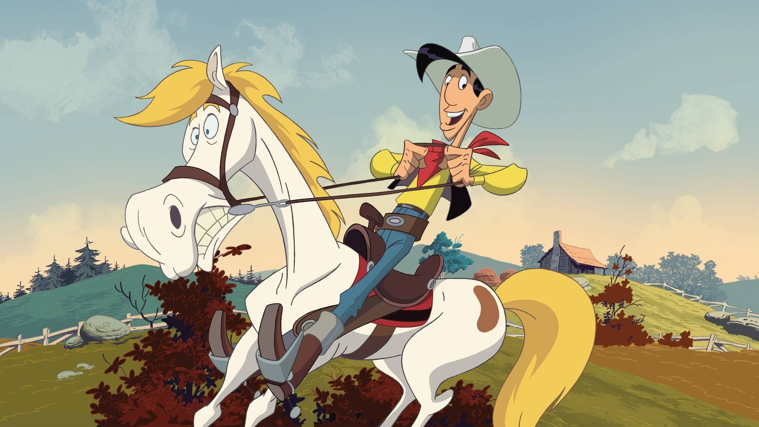 Cubierta de Go West: A Lucky Luke Adventure