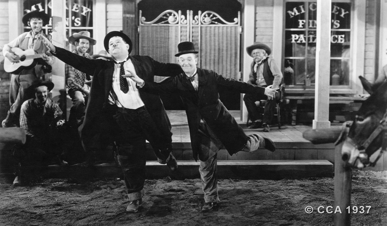Cubierta de Laurel y Hardy en el Oeste