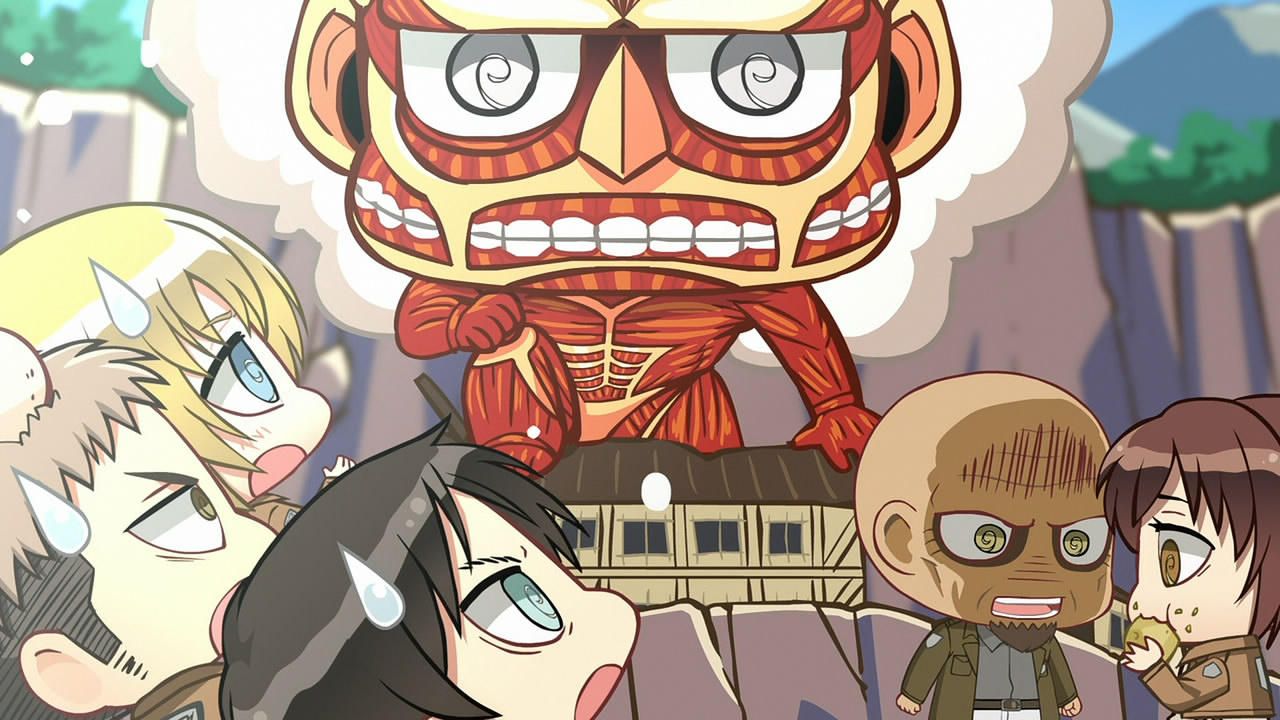 Cubierta de Ataque a los Titanes - Teatro de Personajes Chibis: ¡Volad, escuadrones de cadetes!