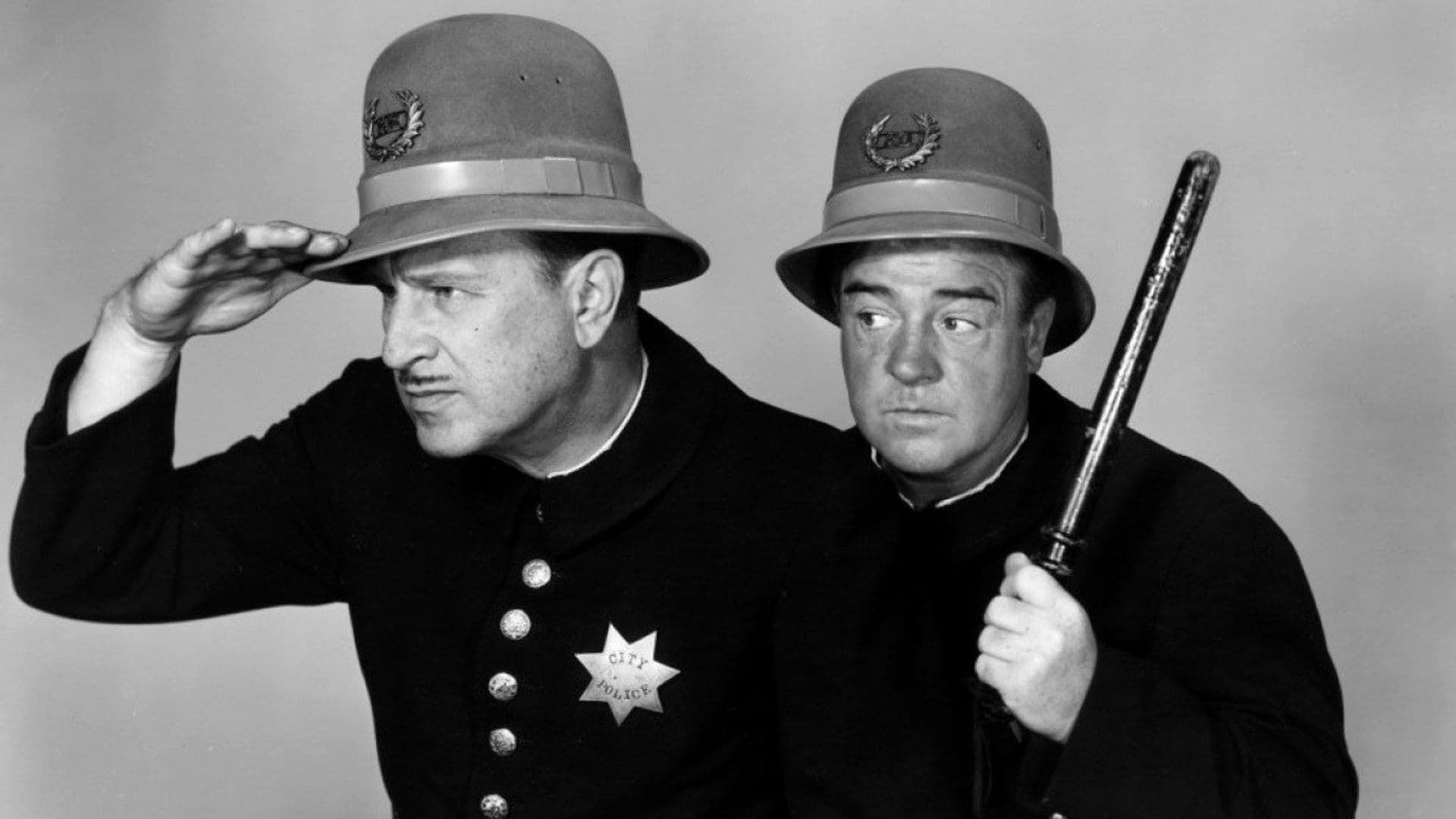 Cubierta de Abbott y Costello contra la poli