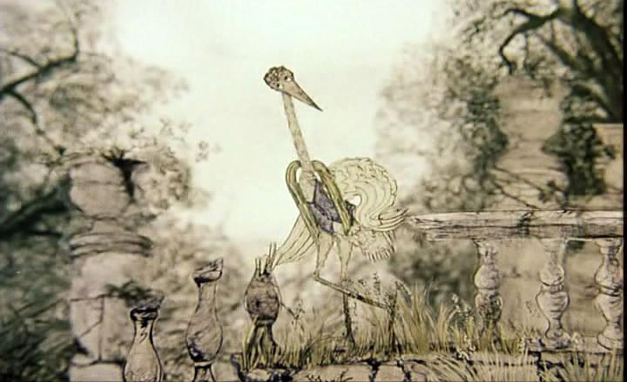 Cubierta de La garza y la grulla (The Heron and the Crane)