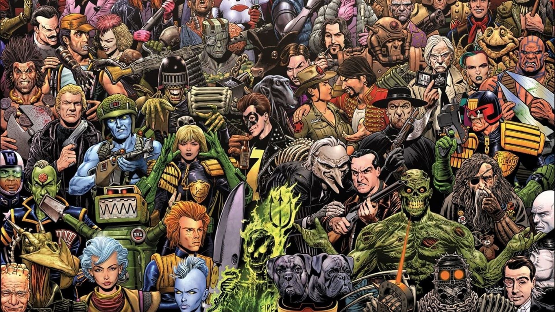 Cubierta de Future Shock! The story of 2000AD