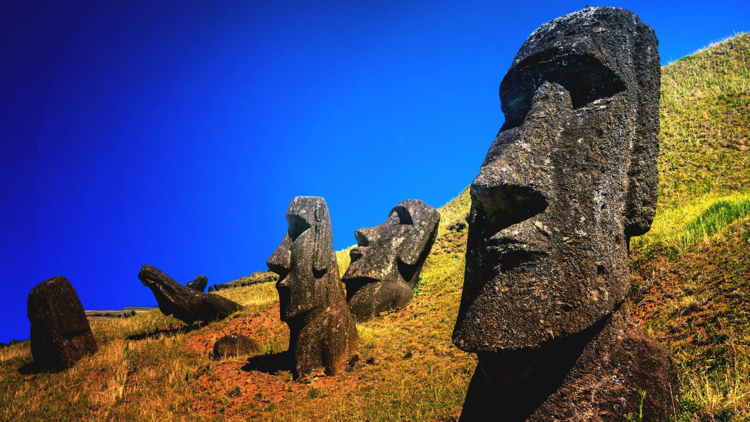 Cubierta de La Isla de Pascua al descubierto