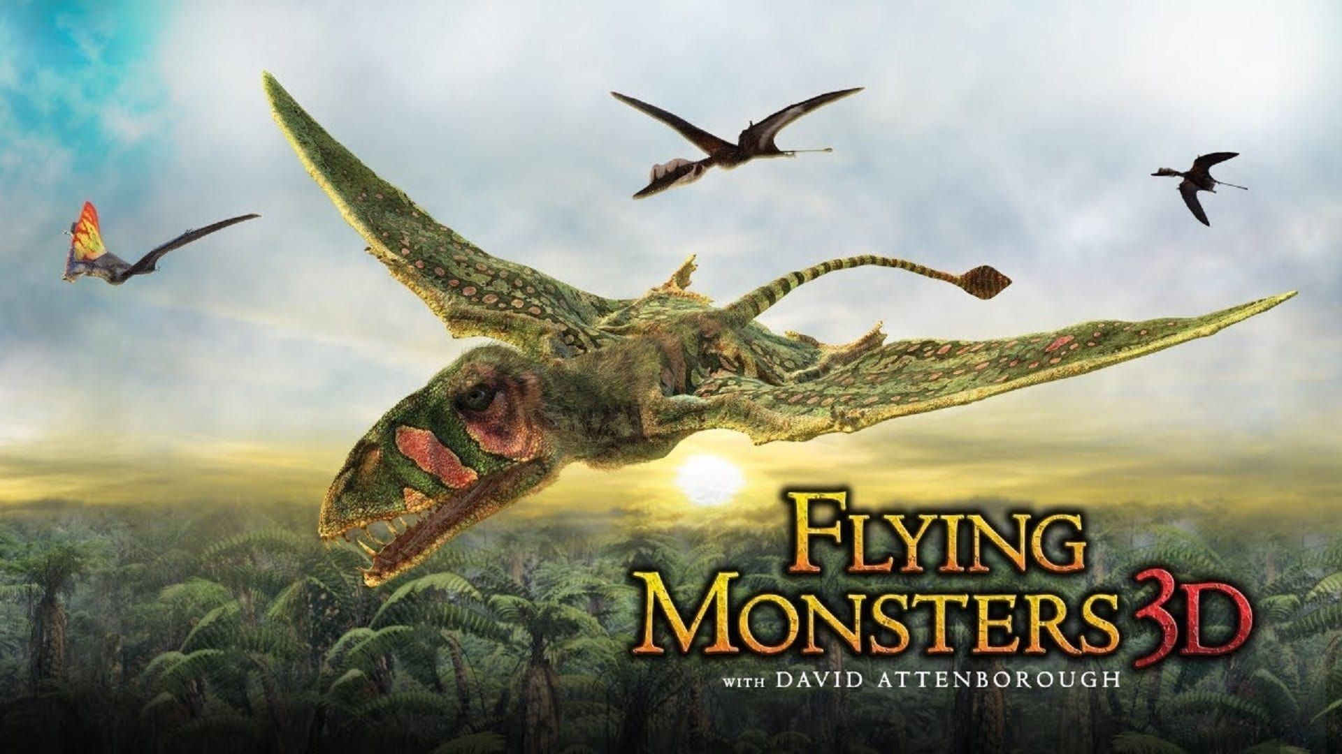 Cubierta de Gigantes voladores 3D con David Attenborough
