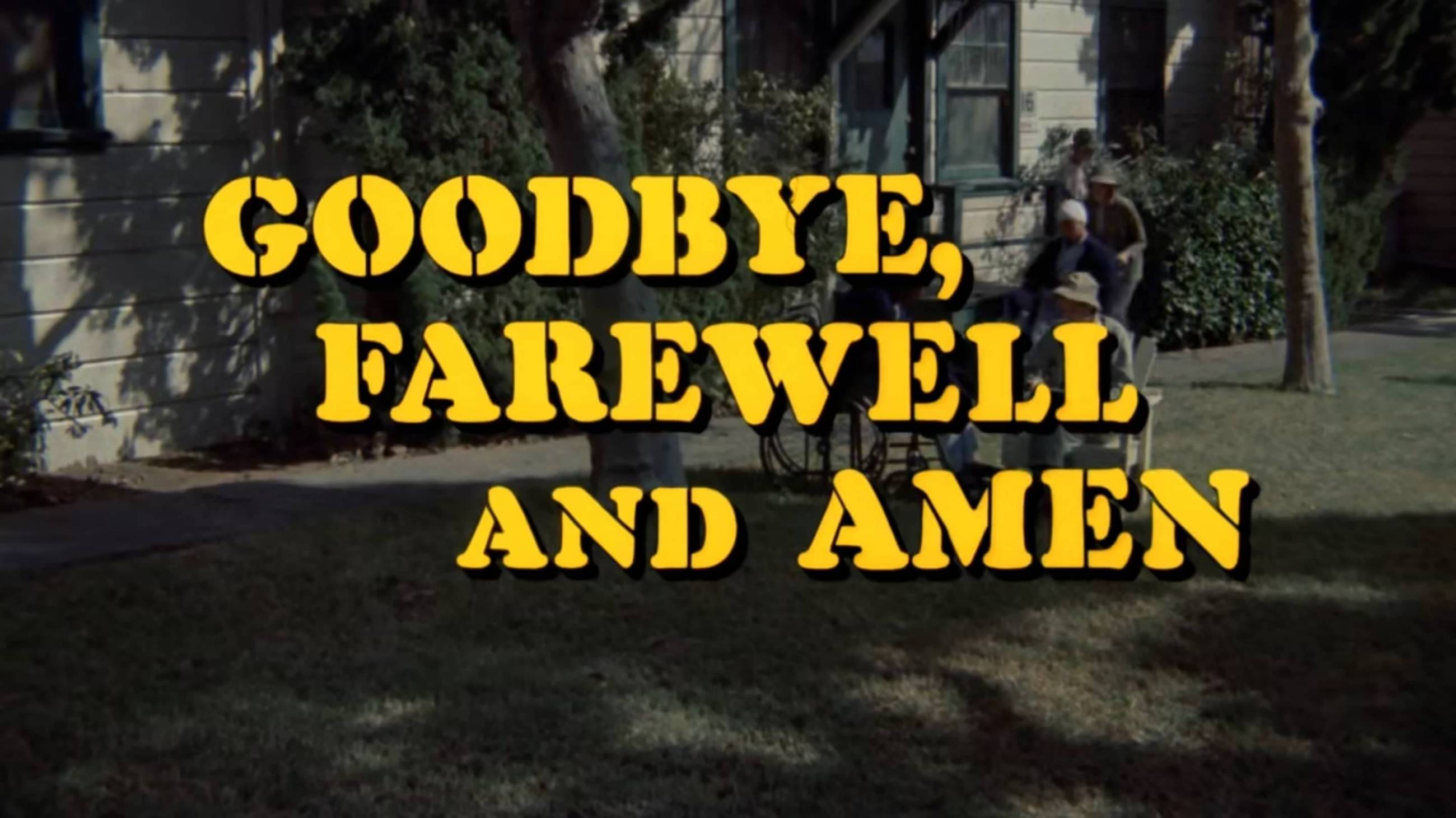 Cubierta de Goodbye, Farewell, and Amen