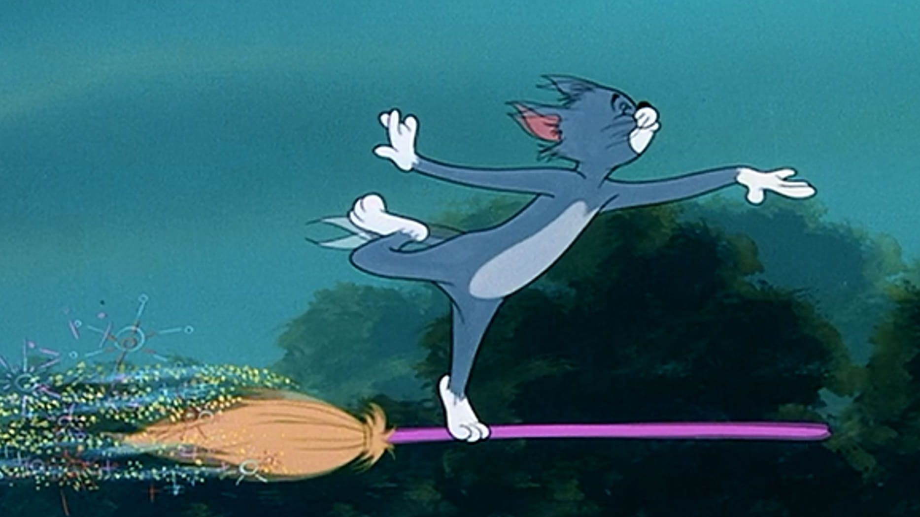 Cubierta de Tom y Jerry: La bruja voladora