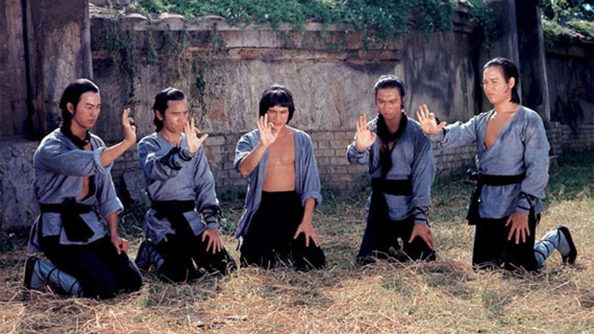 Cubierta de Los 5 maestros de Shaolin
