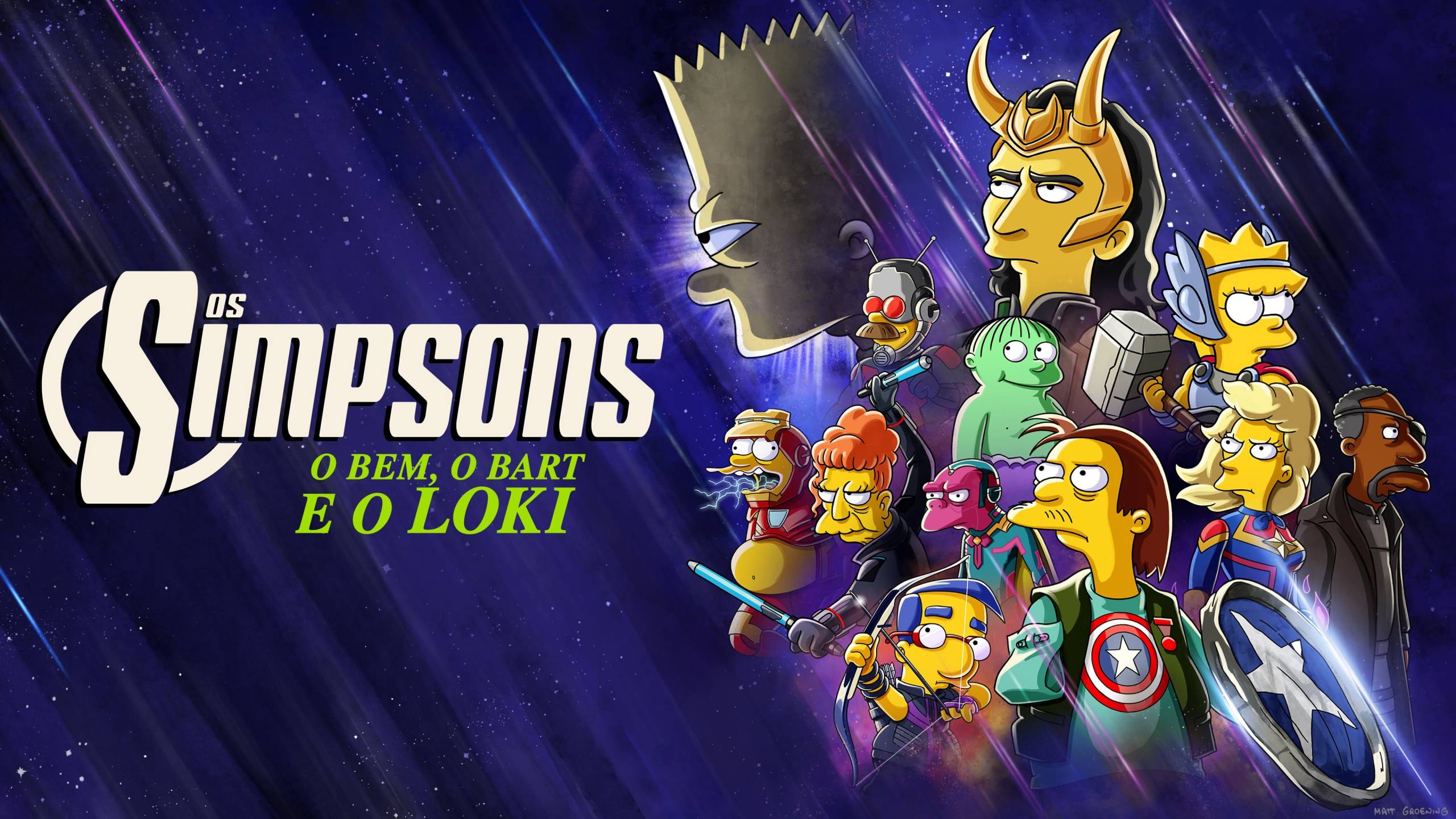 Cubierta de Los Simpson: La buena, el malo y Loki