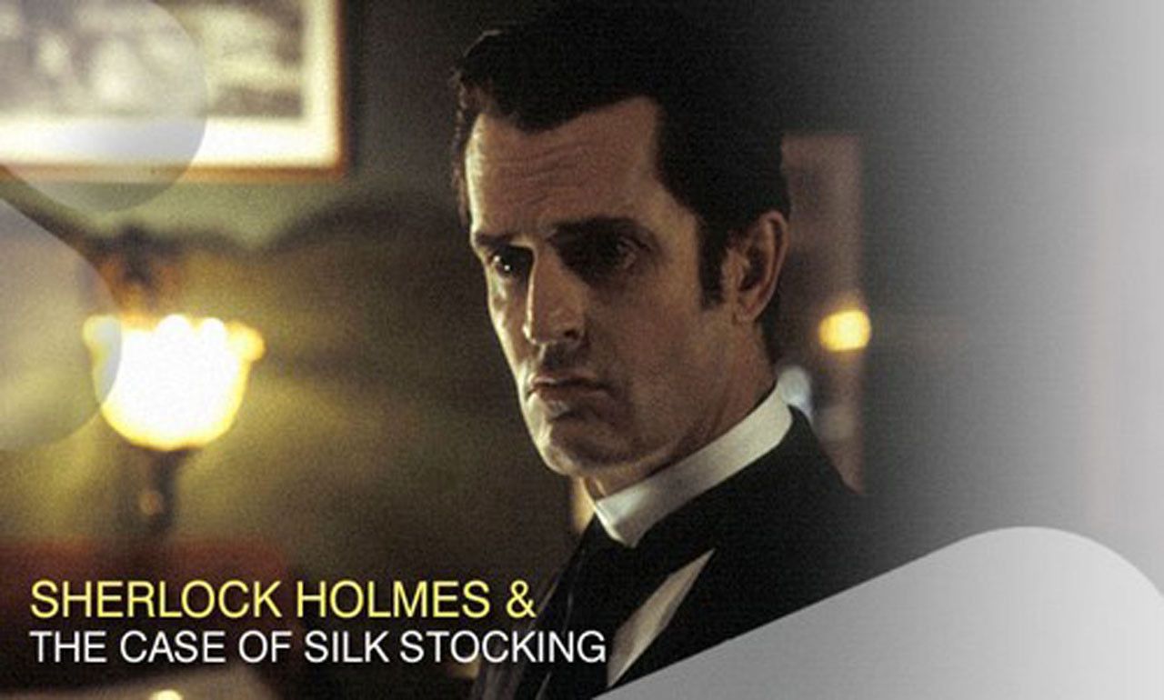Cubierta de Sherlock Holmes y el caso de la media de seda