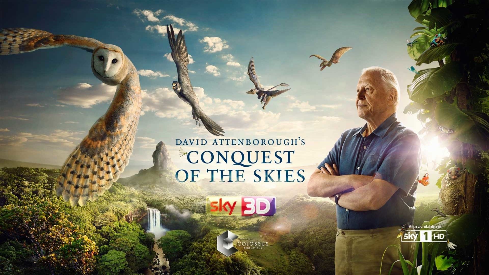 Cubierta de La conquista de los cielos de David Attenborough