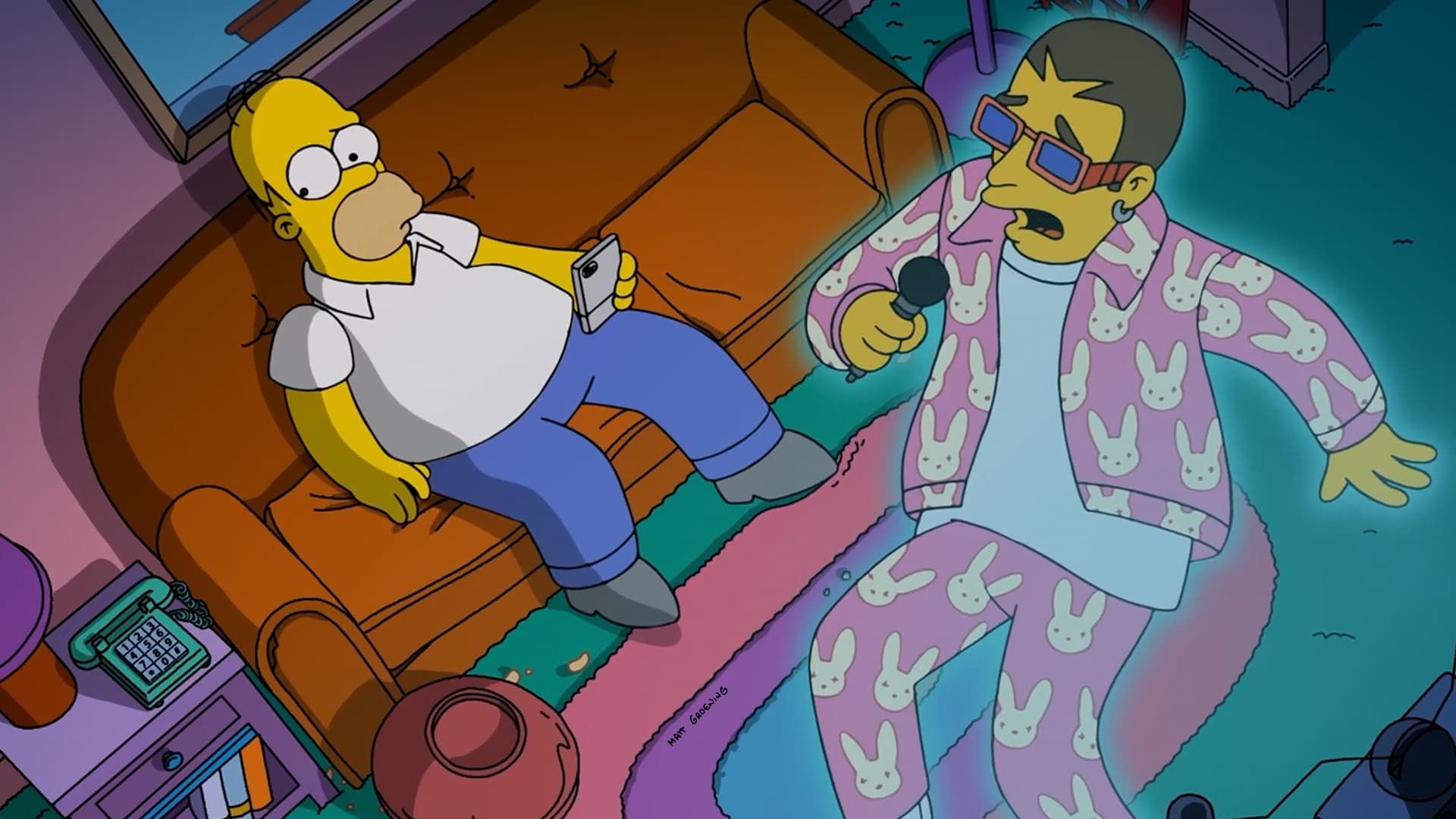 Cubierta de The Simpsons & Bad Bunny: Te deseo lo mejor (Vídeo musical)