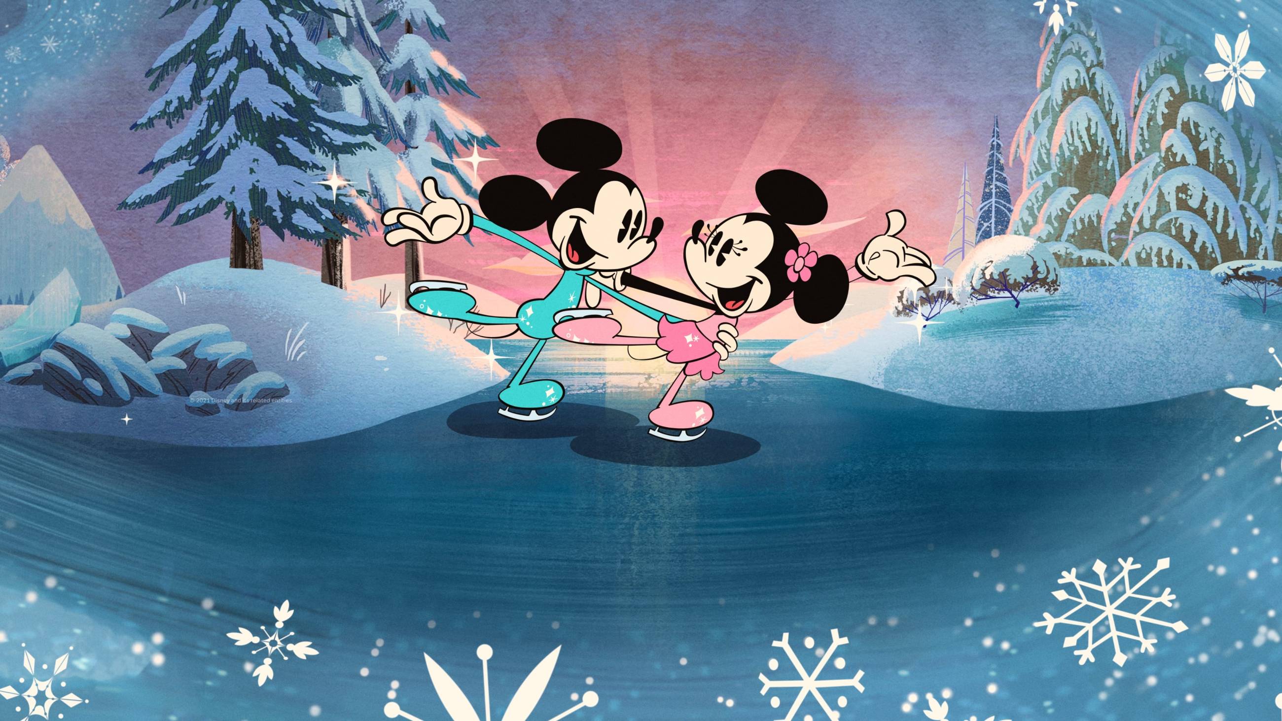 Cubierta de El maravilloso invierno de Mickey Mouse