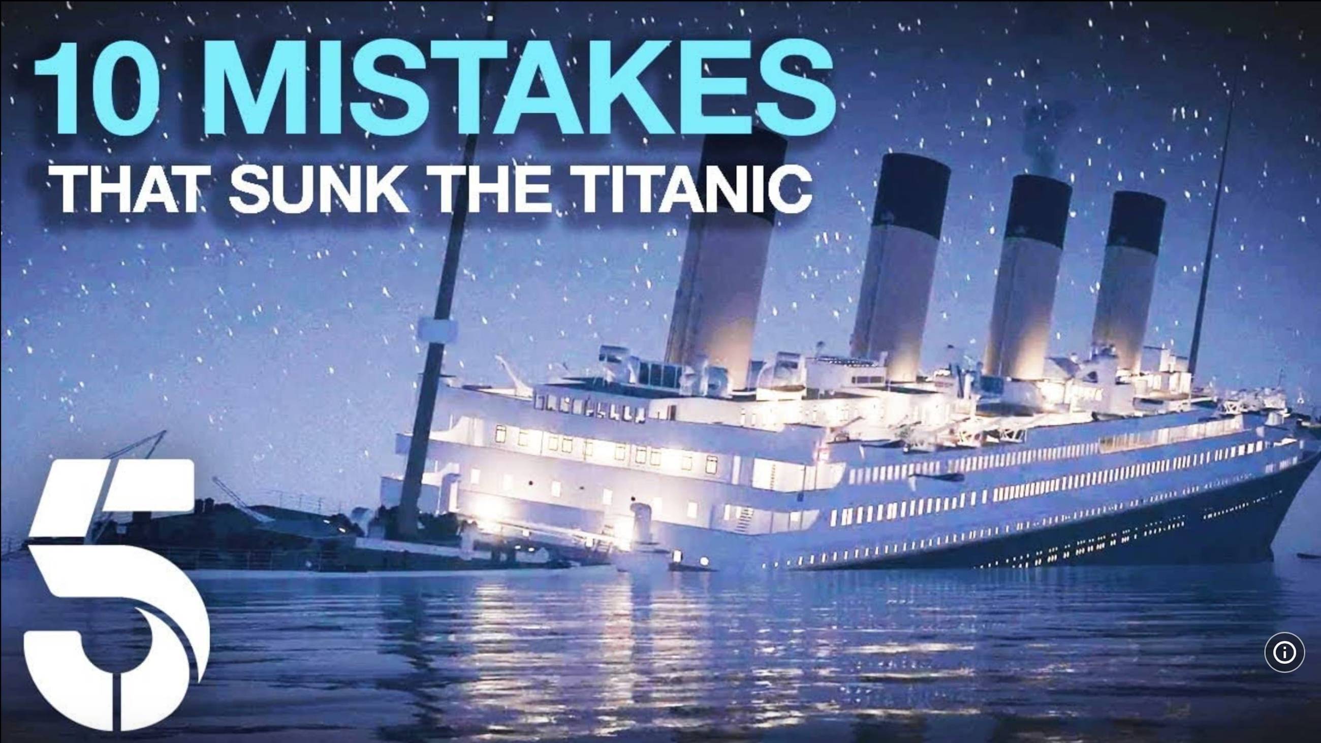 Cubierta de 10 errores que hundieron el Titanic