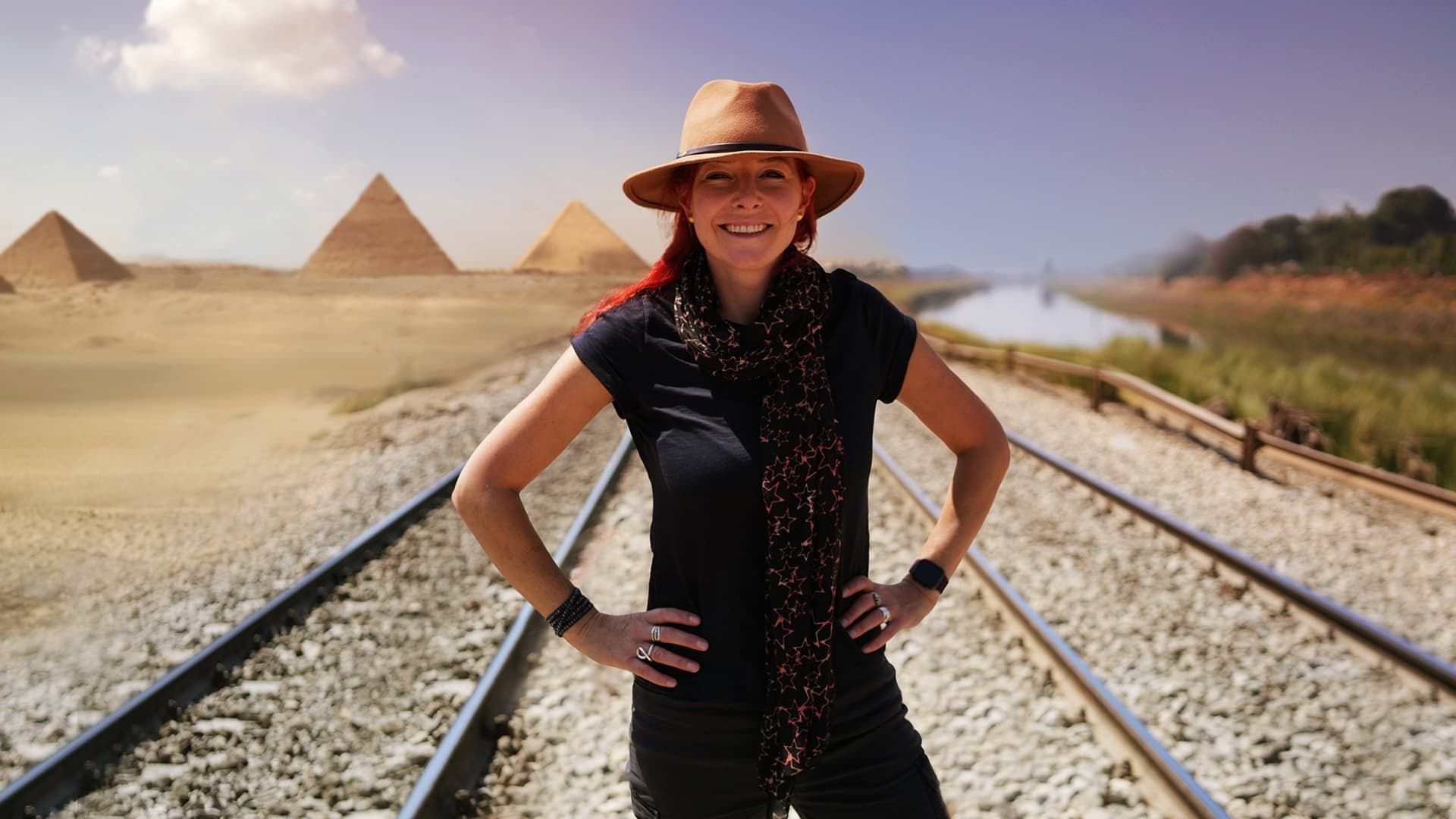 Cubierta de Antiguo Egipto en tren