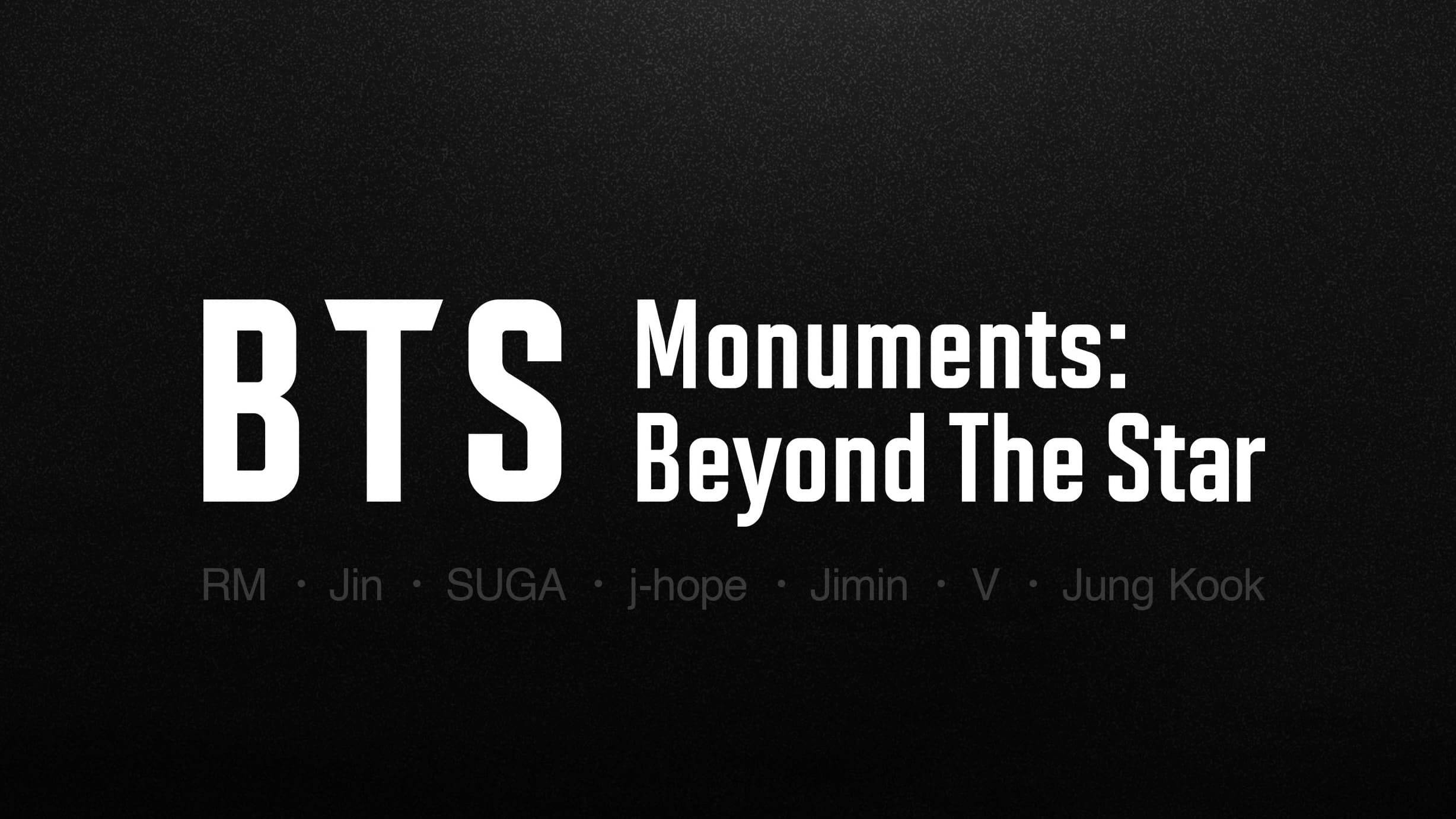 Cubierta de BTS Monuments: Beyond the Star