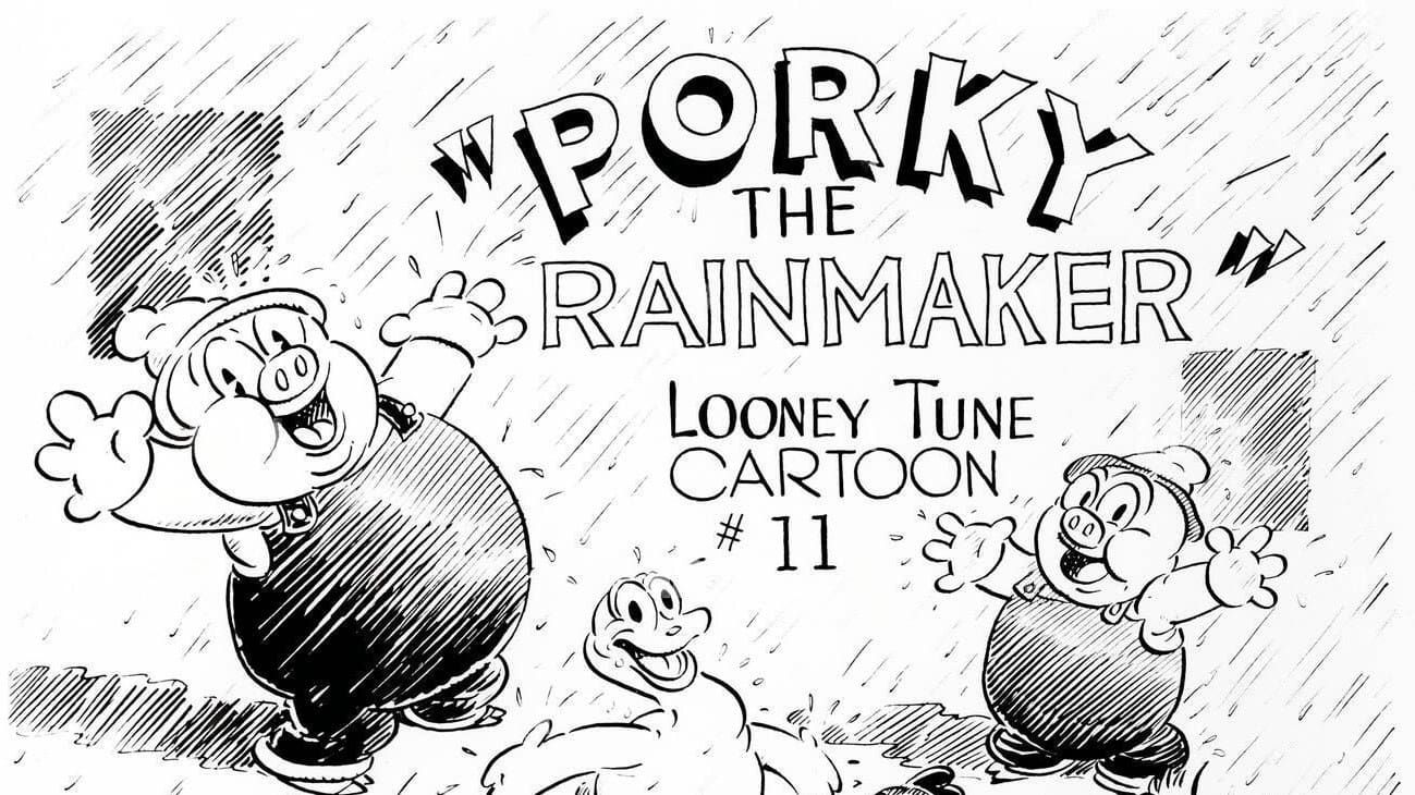 Cubierta de Porky: Porky, el cerdo que hacía llover