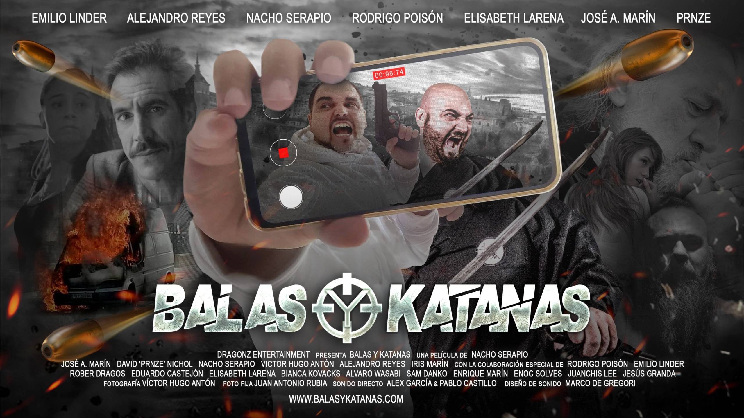 Cubierta de Balas y katanas