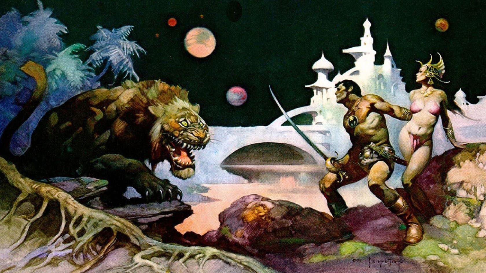 Cubierta de Frazetta: Painting with Fire