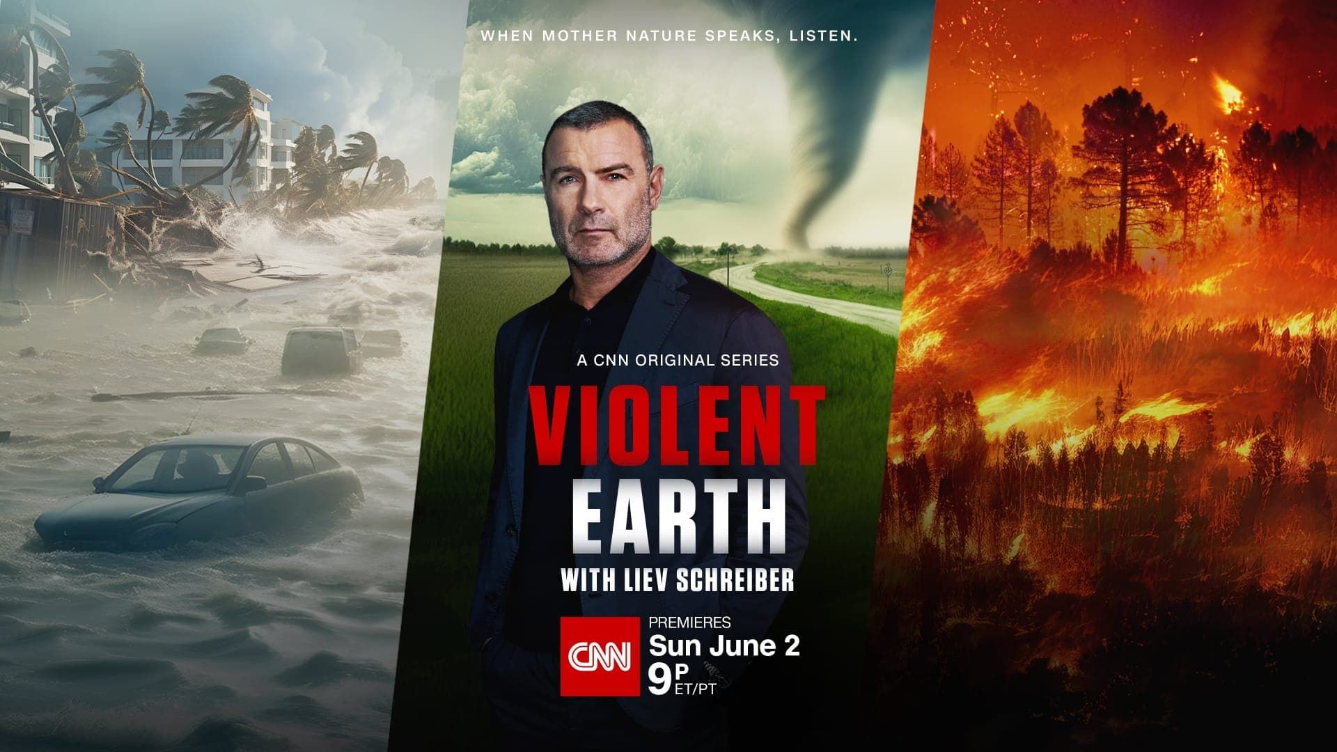 Cubierta de Violent Earth with Liev Schreiber