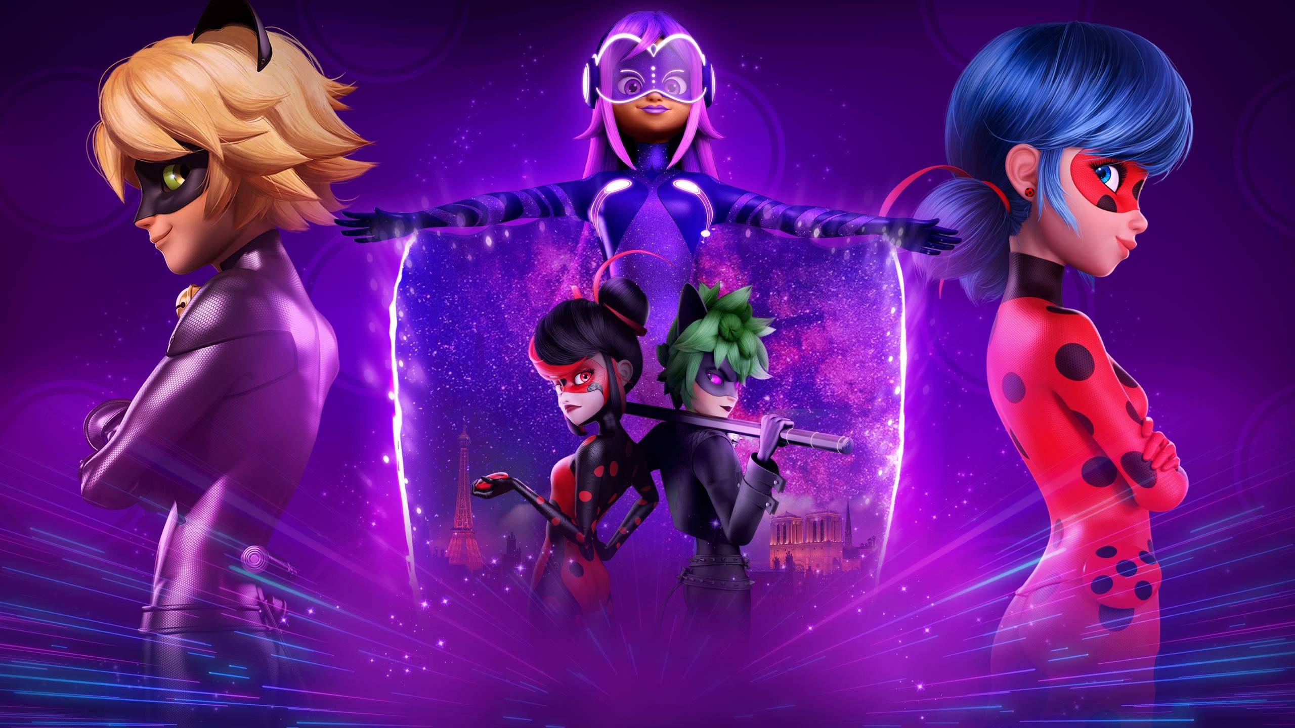 Cubierta de Miraculous World: París, las aventuras de Shadybug y Claw Noir