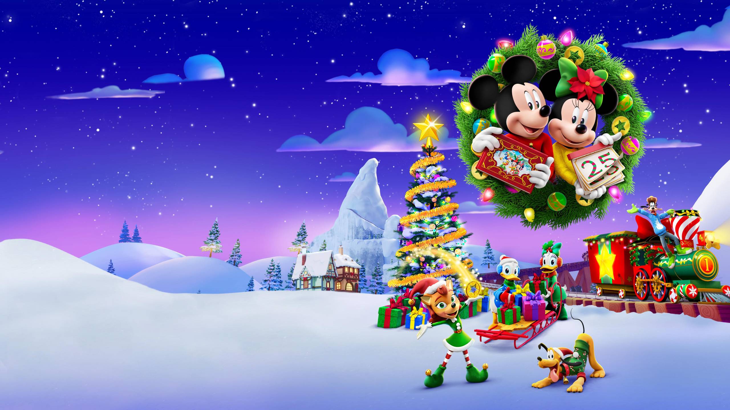 Cubierta de Mickey y un montón de navidades