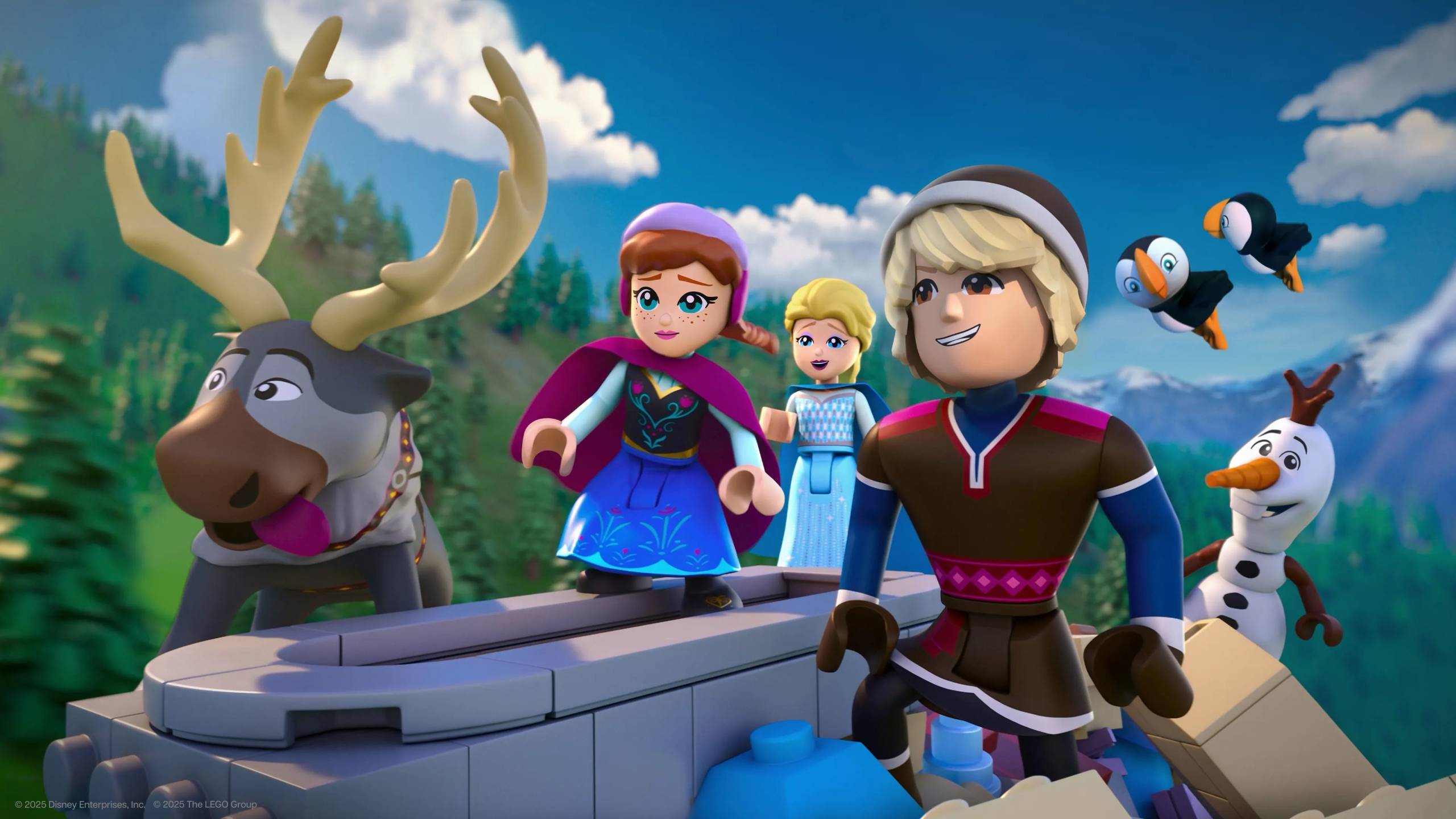 Cubierta de LEGO Disney Frozen: La misión de los frailecillos