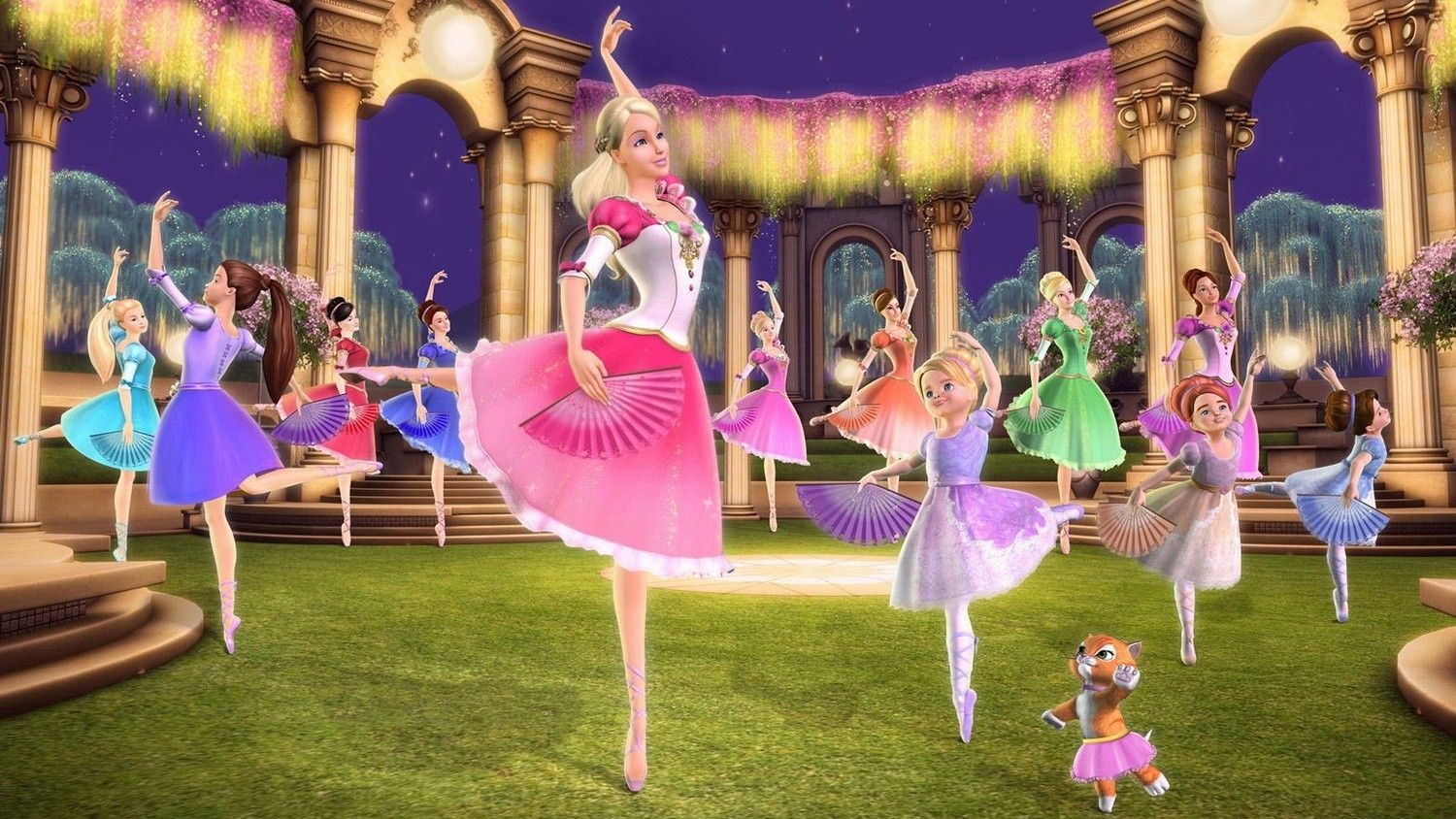 Cubierta de Barbie y las 12 princesas bailarinas