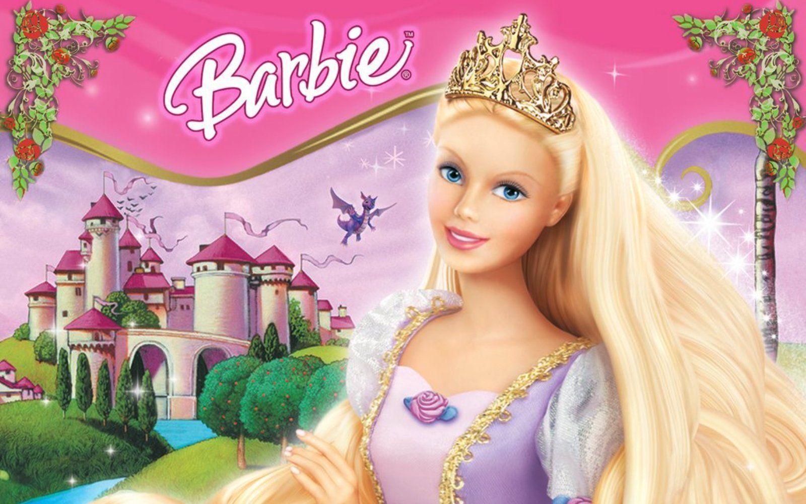 Cubierta de Barbie en Princesa Rapunzel