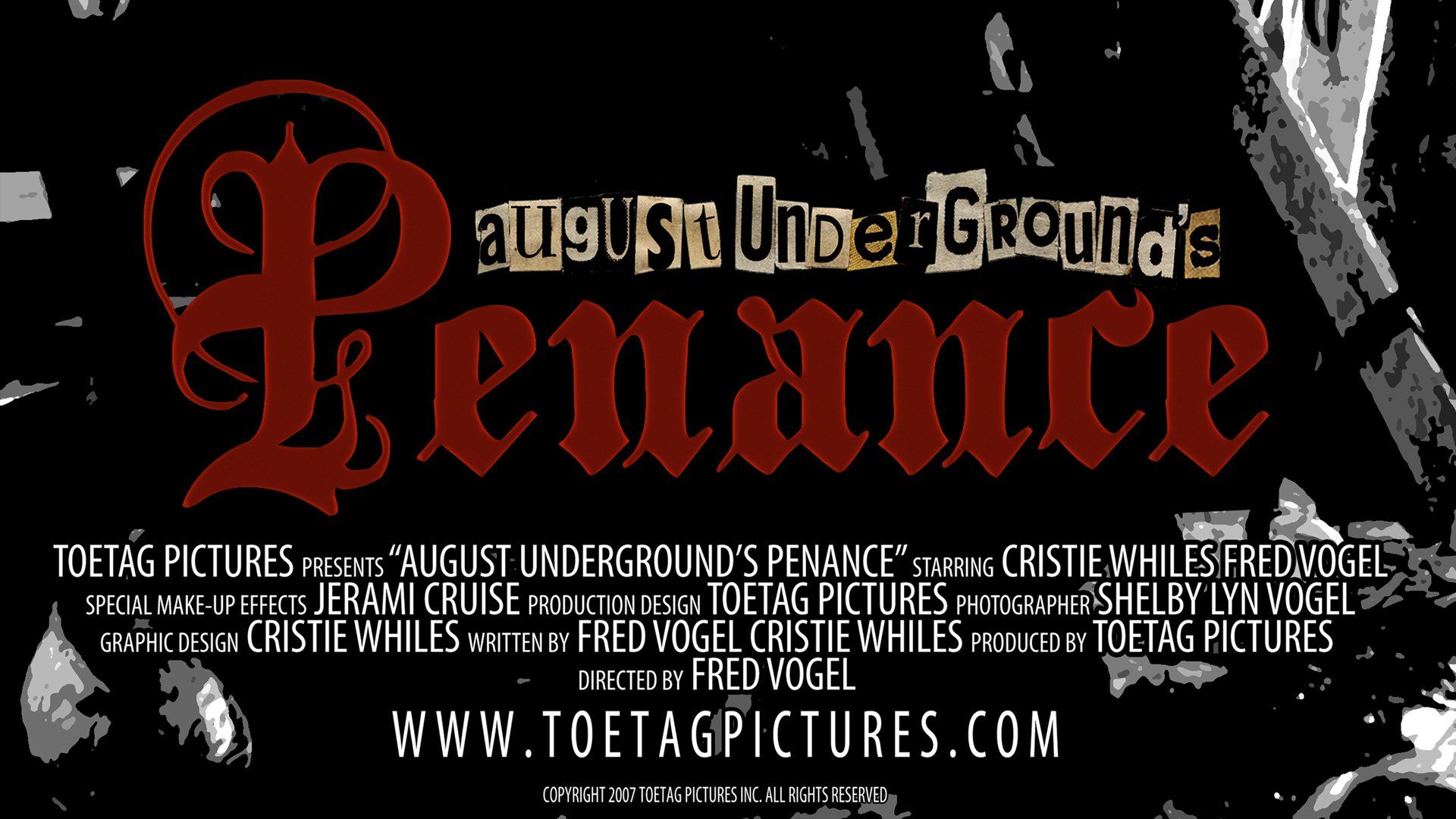 Cubierta de August Underground's Penance