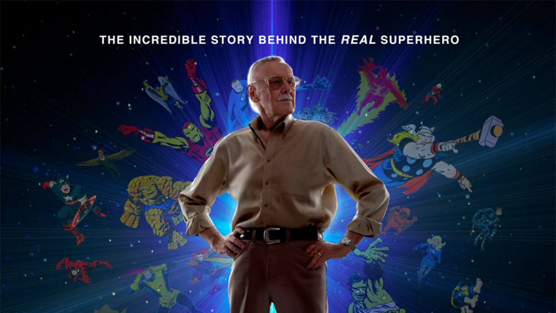 Cubierta de With Great Power: The Stan Lee Story