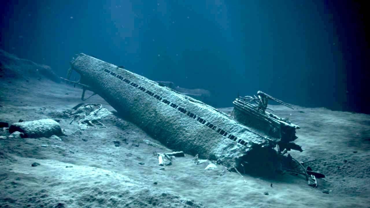 Cubierta de El submarino hundido de los nazis